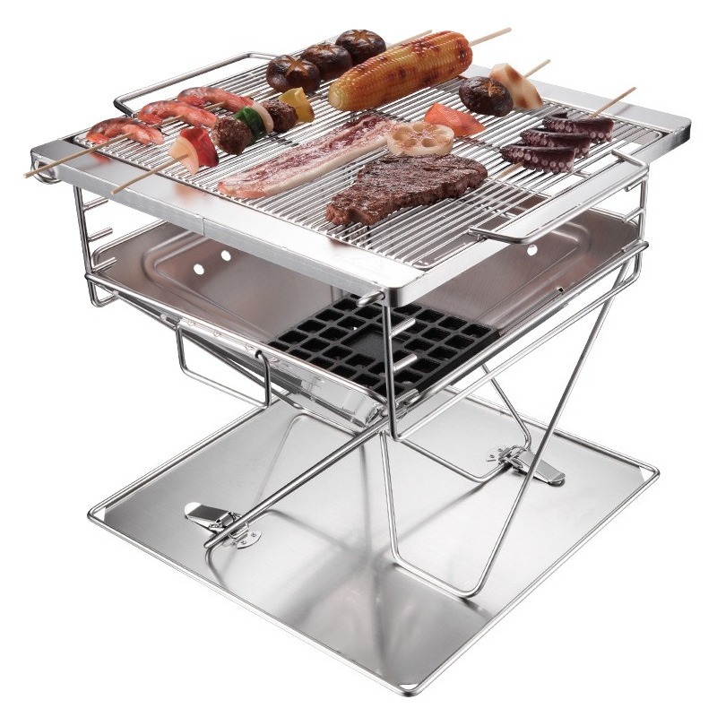 Camping Cooking Fire Pit - MT‑045 Portable Folding Fire Pit BBQ