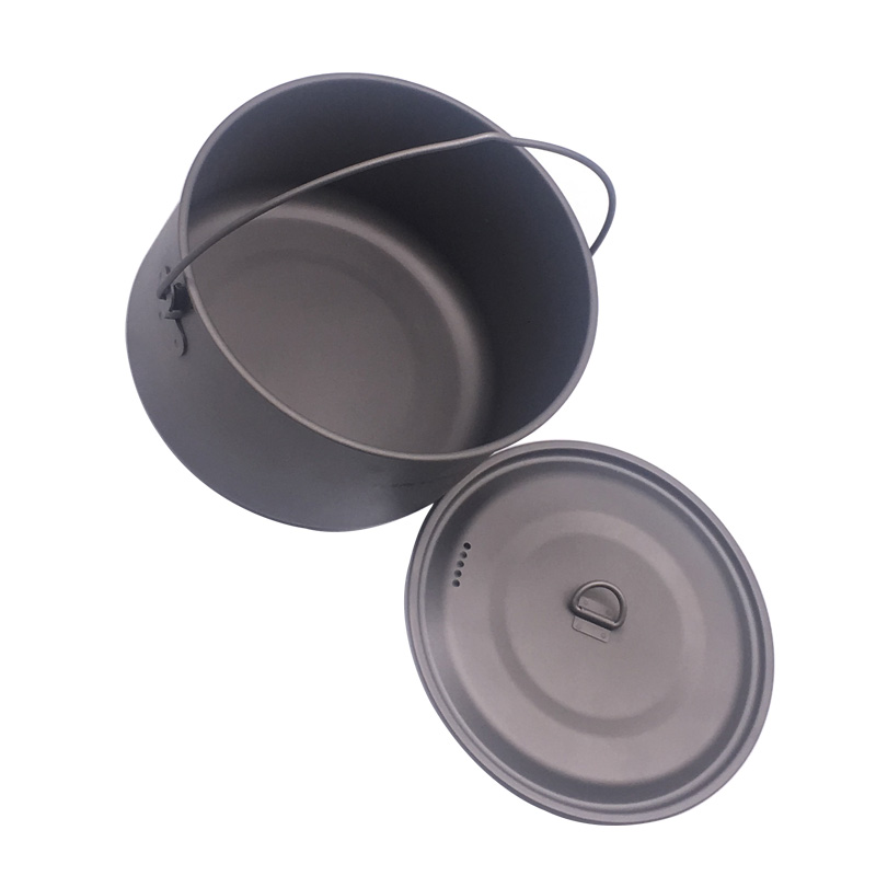 Camping Cooking Pot Stainless Steel - FLAME'S CREED 1100ml 1950ml Ultralight Outdoor