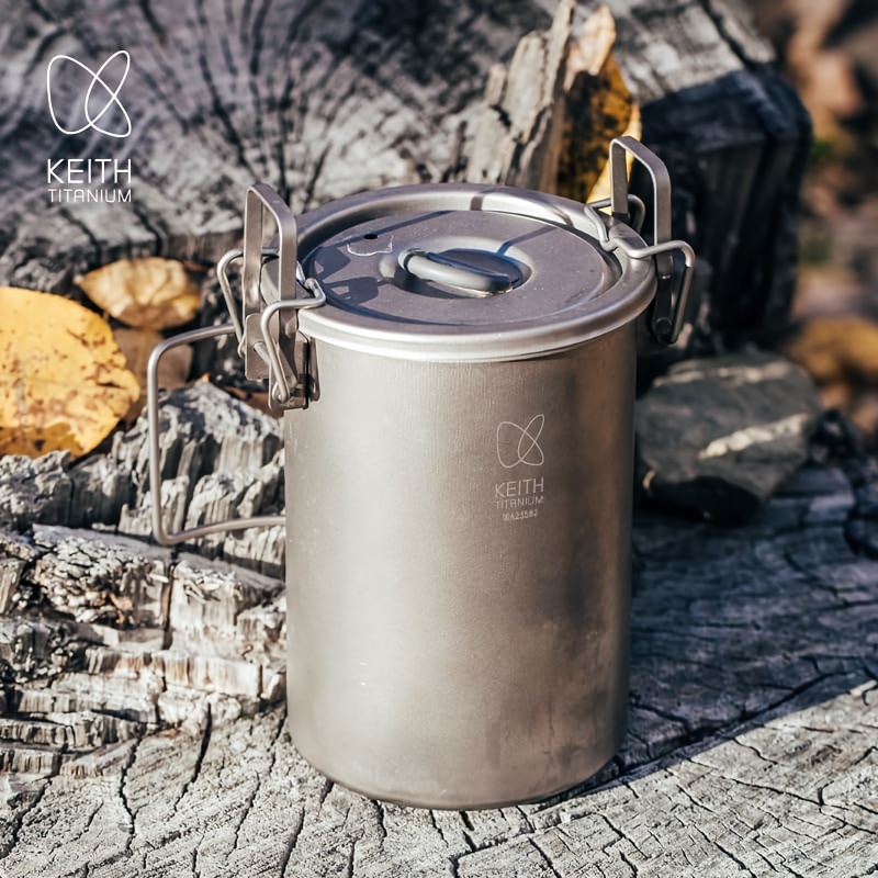 Camping Cooking Bundle - KEITH Pure Titanium Rice Cooker Portable
