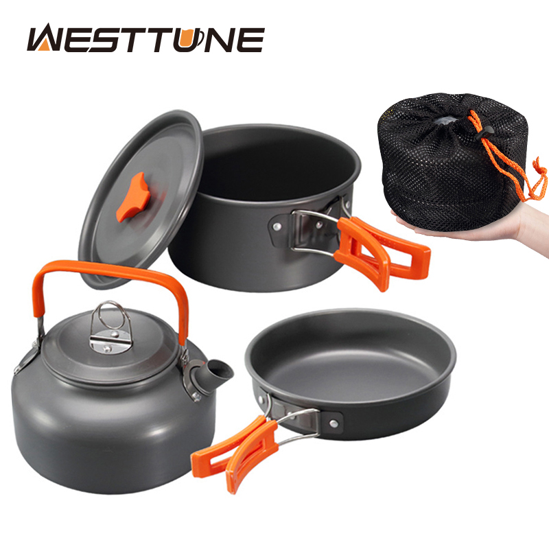 Camping Cooking Unit - WESTTUNE Camping Cookware Kit Aluminum Outdoor