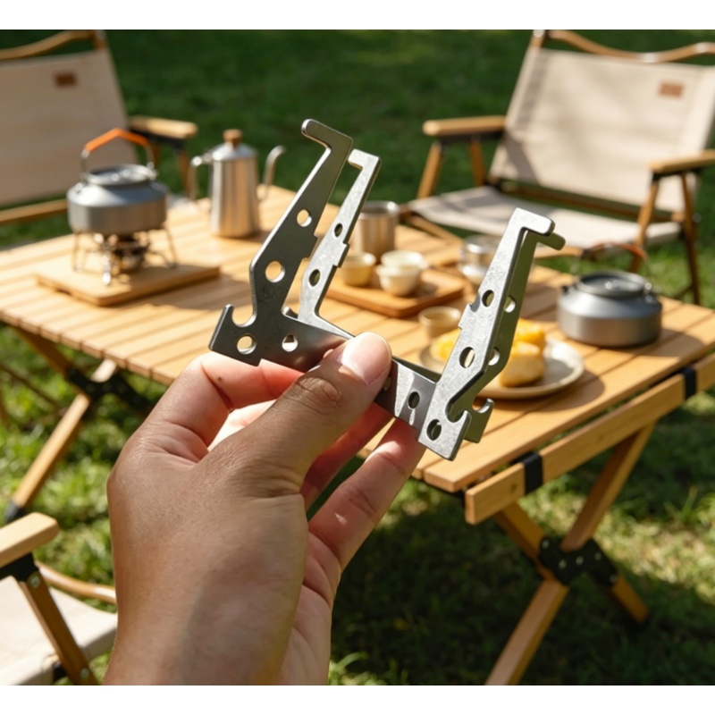 Camping Cooking Gazebo - 1Pc/Set Split Type Stainless Steel Crisscross