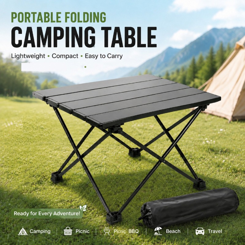Camping Cooking Fire Pit - Lightweight Portable Foldable Camping Table Foldable