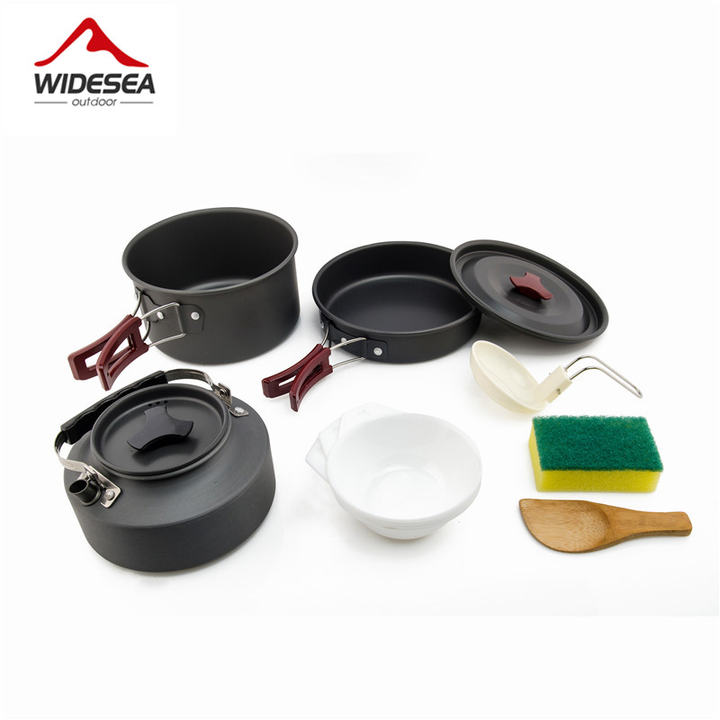 Camping Cooking Bundle - Widesea Camping Cookware Set Outdoor Pot