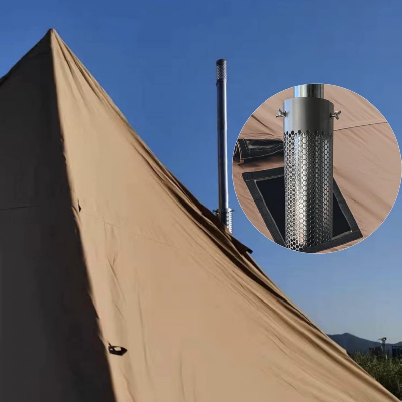 Camping Stove Pipe Stainless S - Camping Cooking Cover 评论和价格