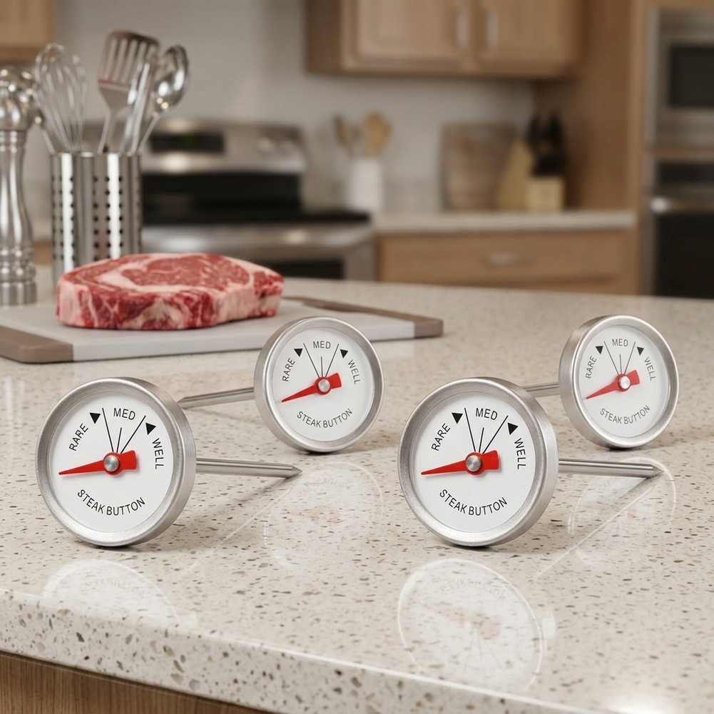 4pcs Portable Meat Thermometer - Meat Thermometer Camp 评论和价格