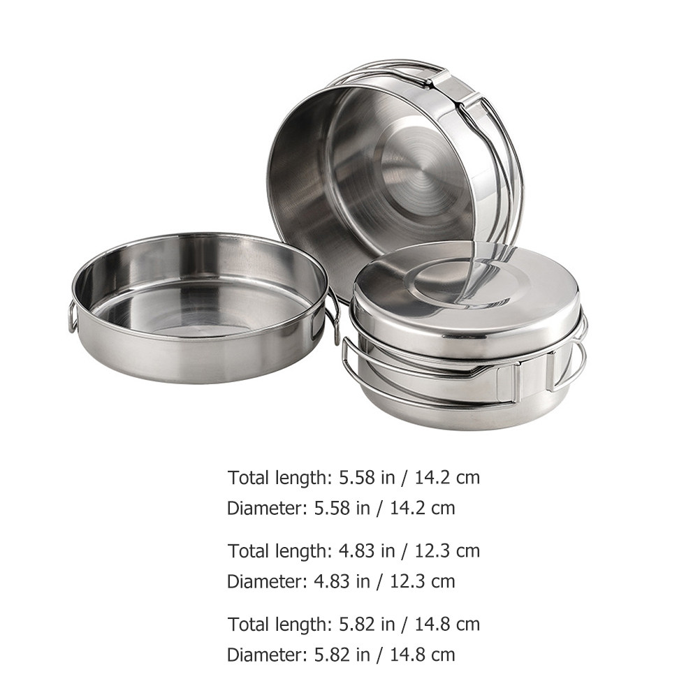 1Set Stainless Steel Camping C - Camping Cooking Set Stainless Steel 评论和价格