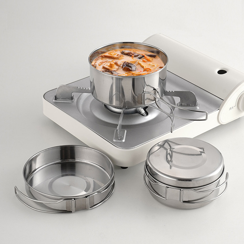 1Set Stainless Steel Camping C - Camping Cooking Set Stainless Steel 评论和价格