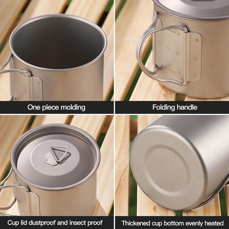 Titanium Camping Mug with Fold - Camping Cooking Unit 评论和价格