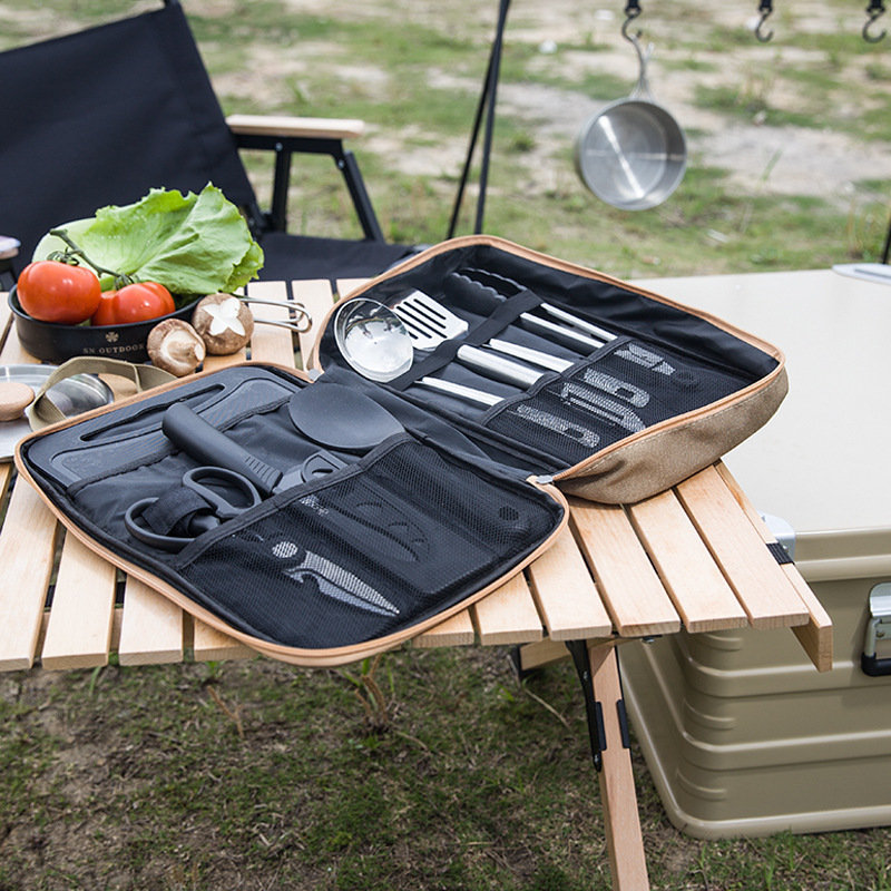 8pcs Camping Kitchen Cookware  - Camping Cooking Set Stainless Steel 评论和价格