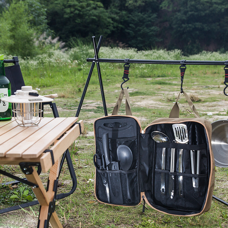 8pcs Camping Kitchen Cookware  - Camping Cooking Set Stainless Steel 评论和价格