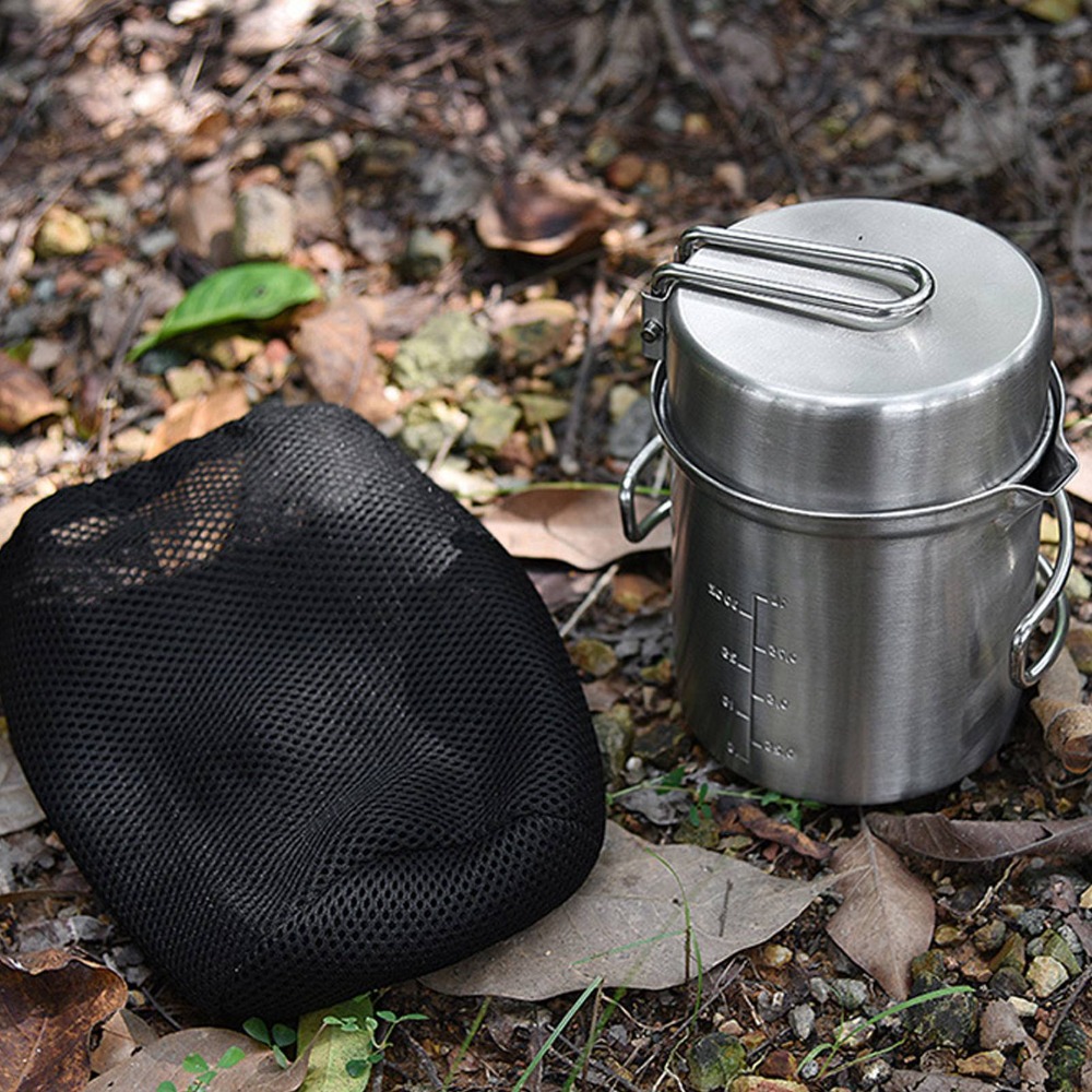 Durable Stainless Steel Campin - Camping Cooking Set Stainless Steel 评论和价格