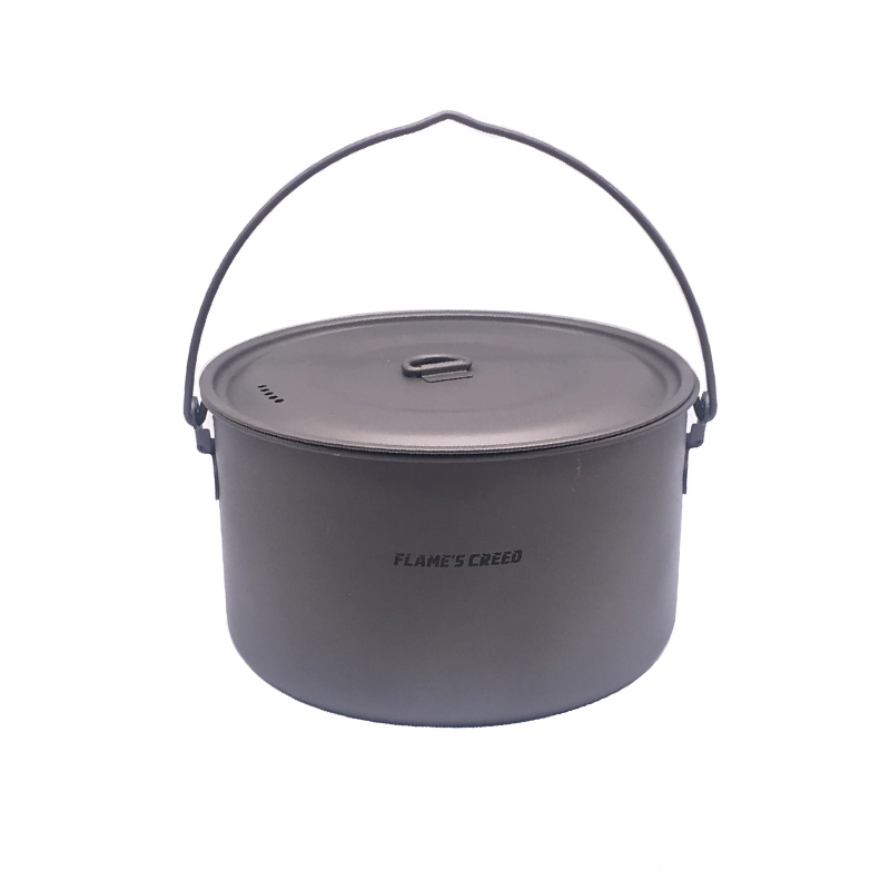 FLAME'S CREED 1100ml 1950ml Ul - Camping Cooking Pot Stainless Steel 评论和价格