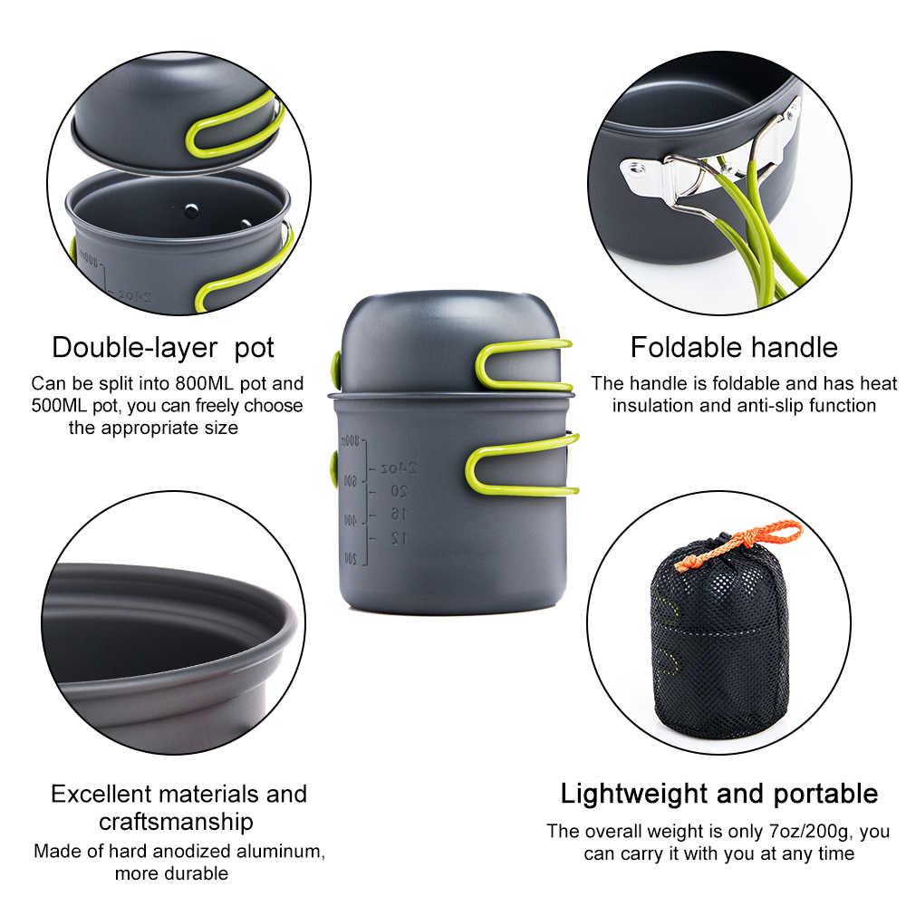 Widesea Camping Cooking Utensi - Camping Cooking Bundle 评论和价格