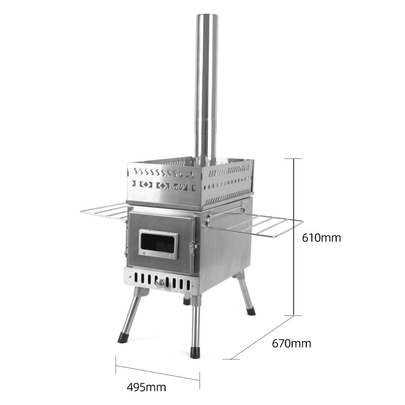 Stainless Steel Folding Wood B - Camping Cooking Fire Pit 评论和价格