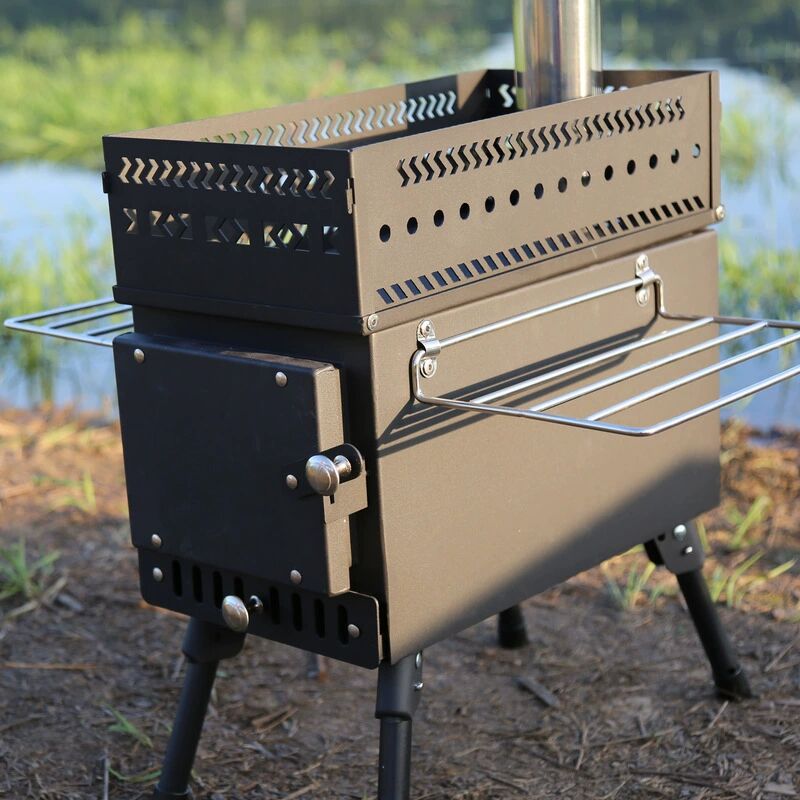 Stainless Steel Folding Wood B - Camping Cooking Fire Pit 评论和价格