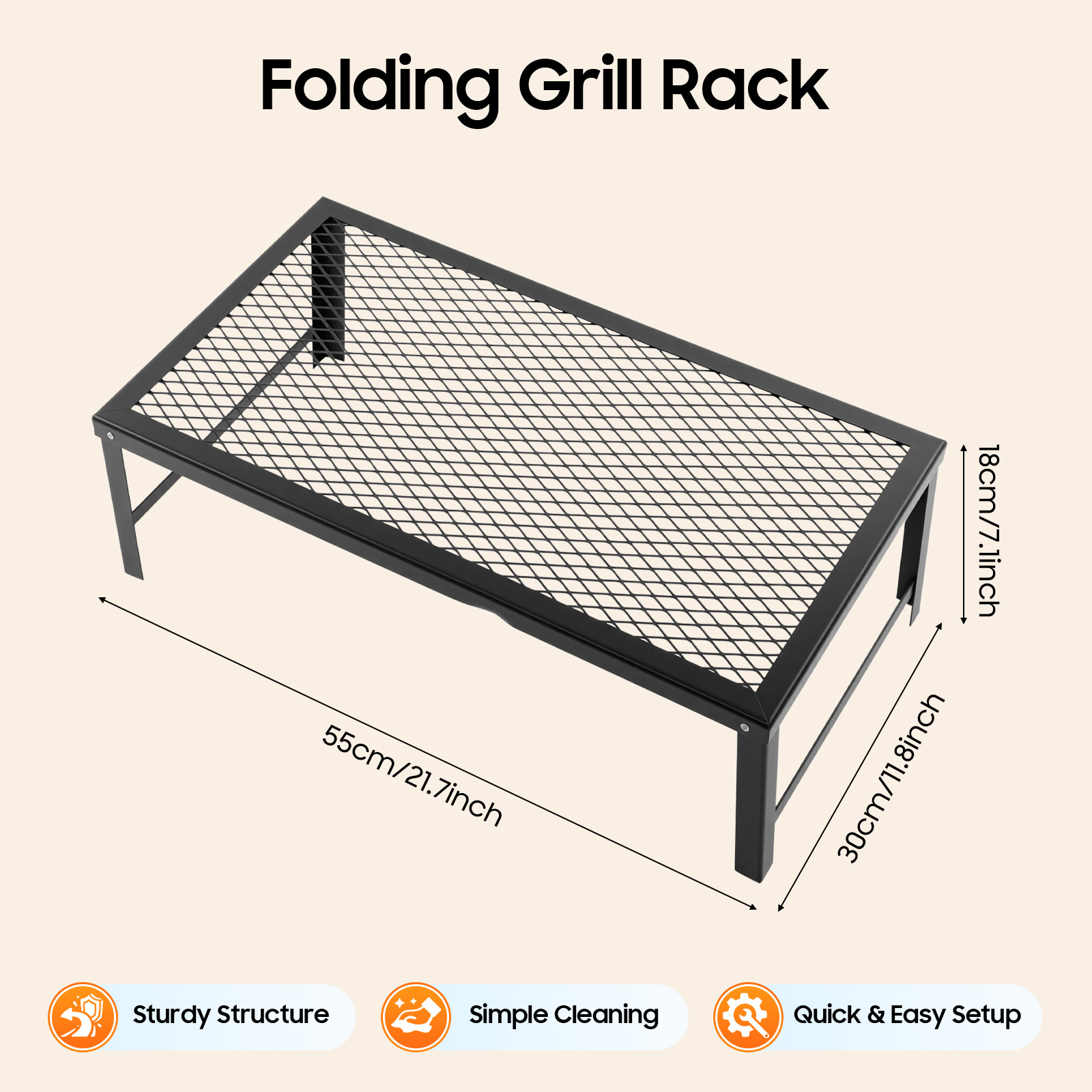 Portable Foldable Camping Gril - Camping Cooking Fire Pit 评论和价格
