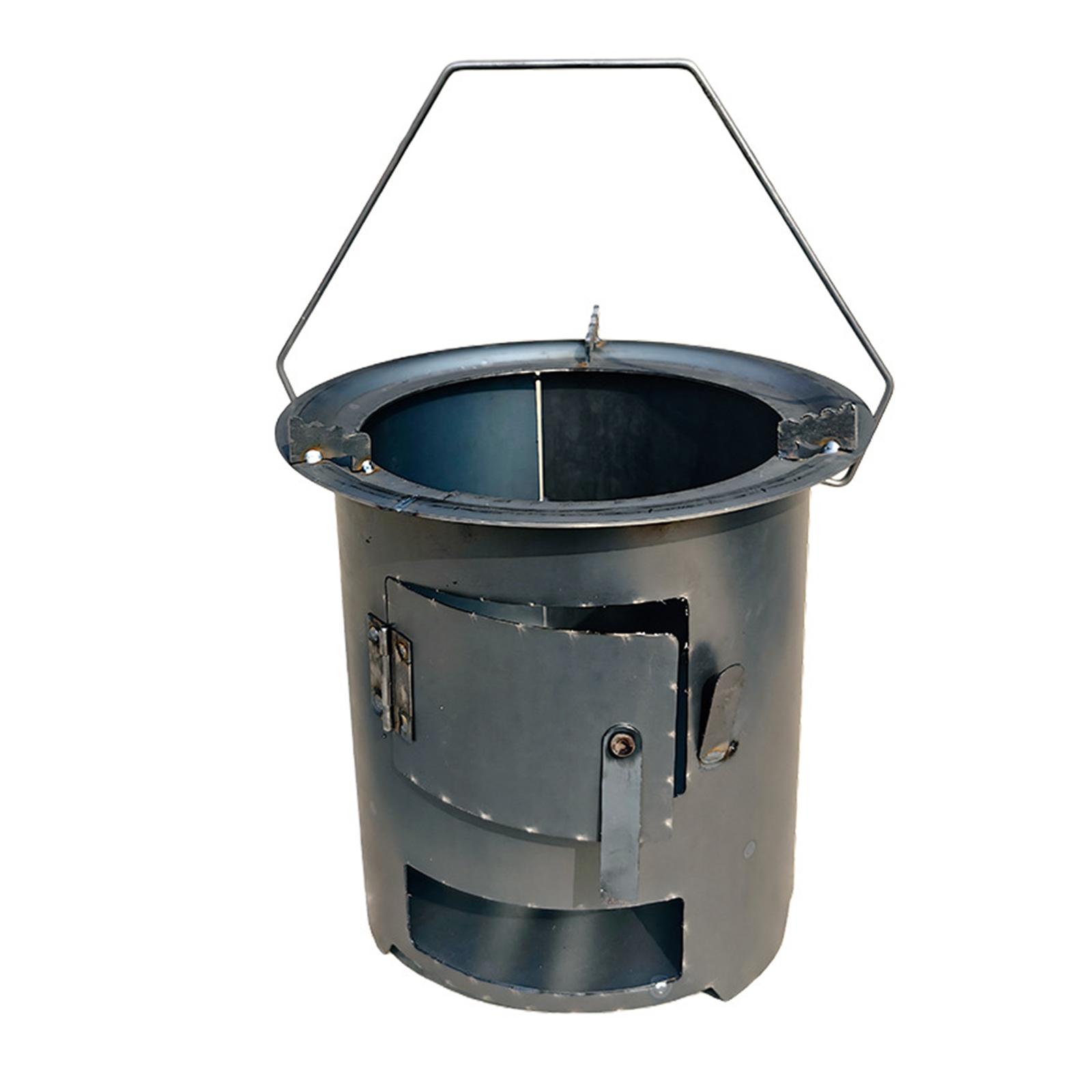 Camping Wood Stove Folding Iro - Camping Cooking Fire Pit 评论和价格