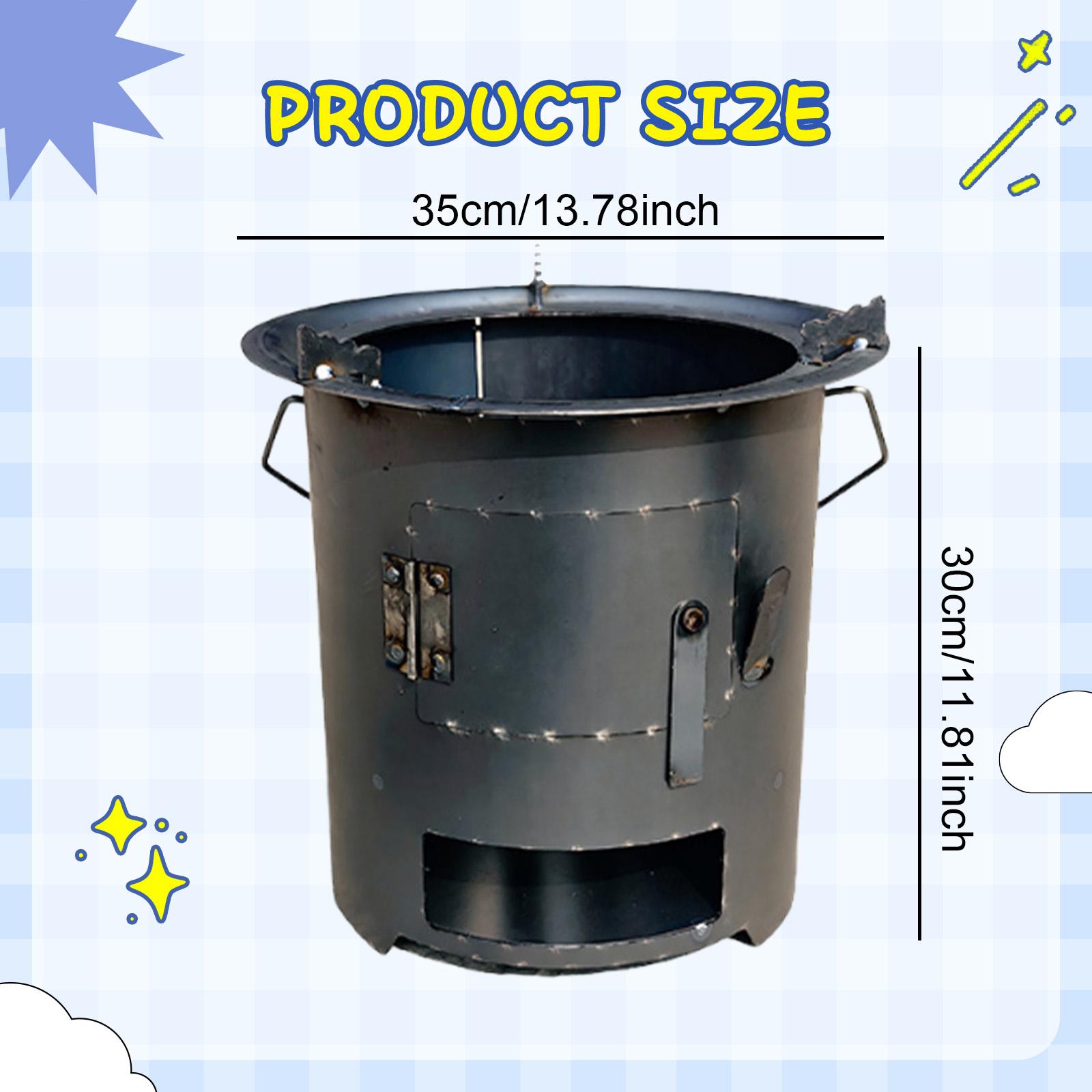 Camping Wood Stove Folding Iro - Camping Cooking Fire Pit 评论和价格