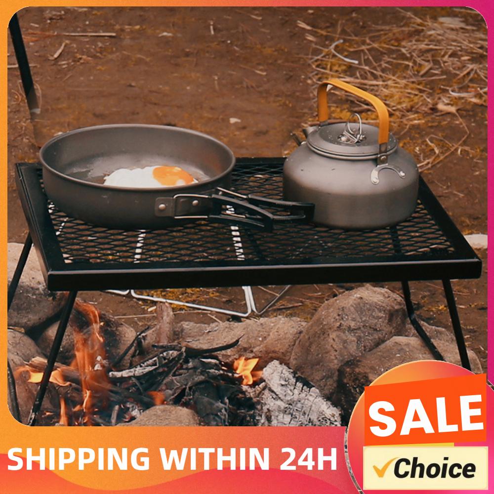 Campfire Grill Grate Folding C - Camping Cooking Fire Pit 评论和价格