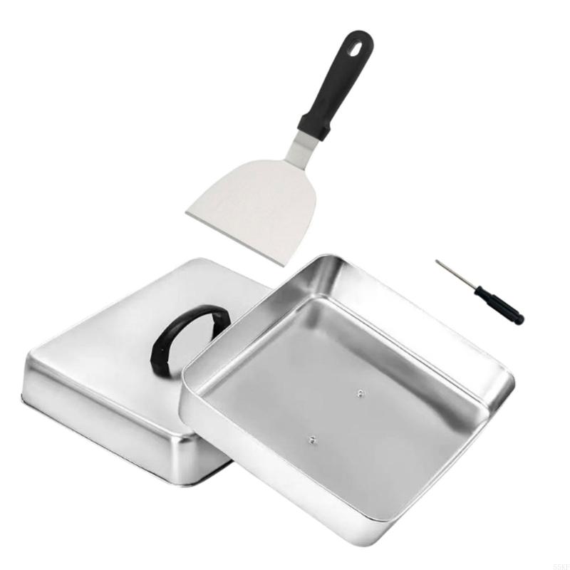 Metal Basting Cover with Top H - Camping Cooking Meals 评论和价格