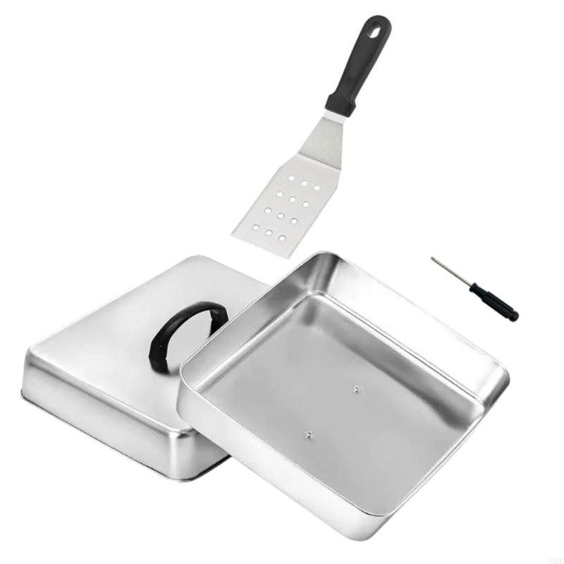 Metal Basting Cover with Top H - Camping Cooking Meals 评论和价格