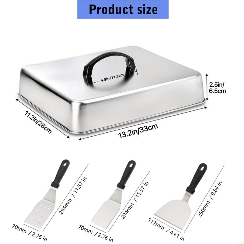 Metal Basting Cover with Top H - Camping Cooking Meals 评论和价格