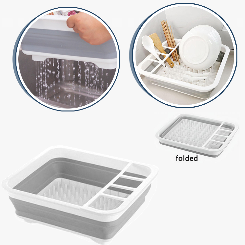 Foldable Dish Drainer Bowl Rac - Camping Cooking Meals 评论和价格