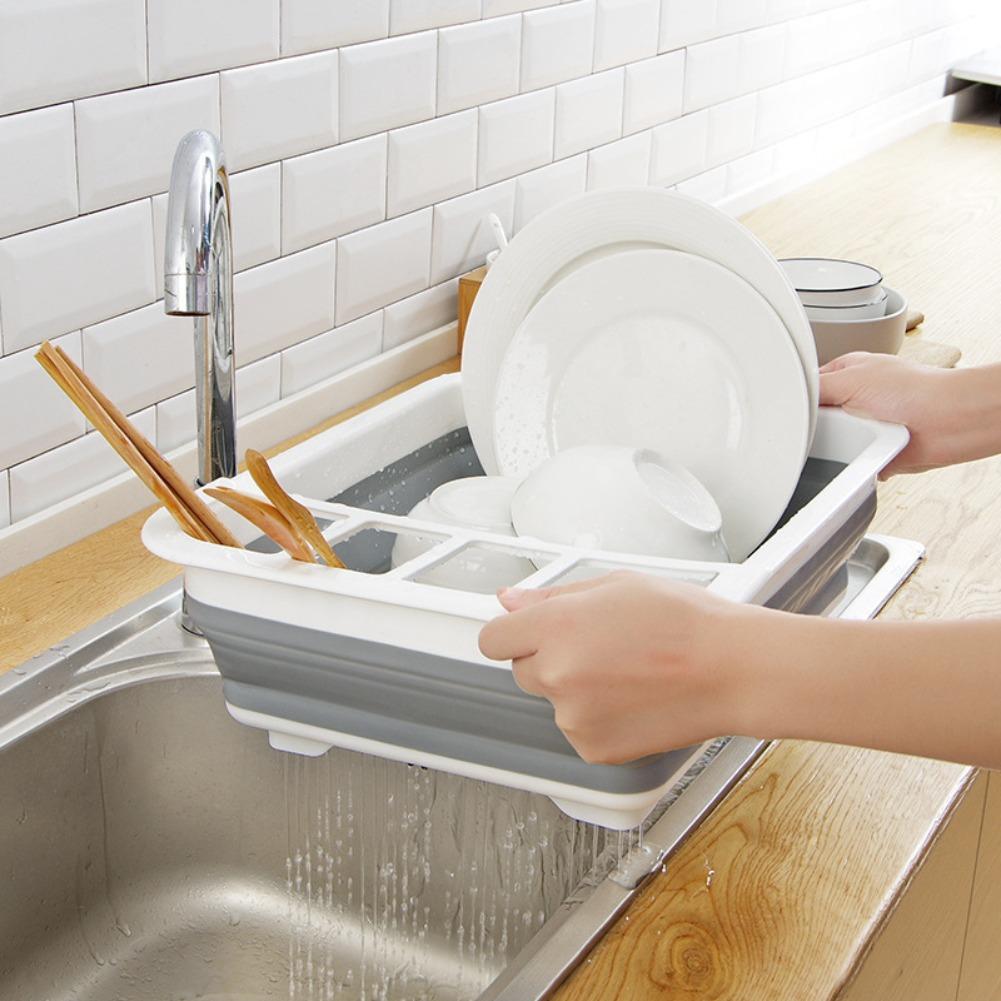 Foldable Dish Drainer Bowl Rac - Camping Cooking Meals 评论和价格