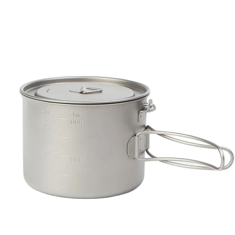 Outdoor Picnic Titanium Cookin - Camping Cooking Set Stainless Steel 评论和价格