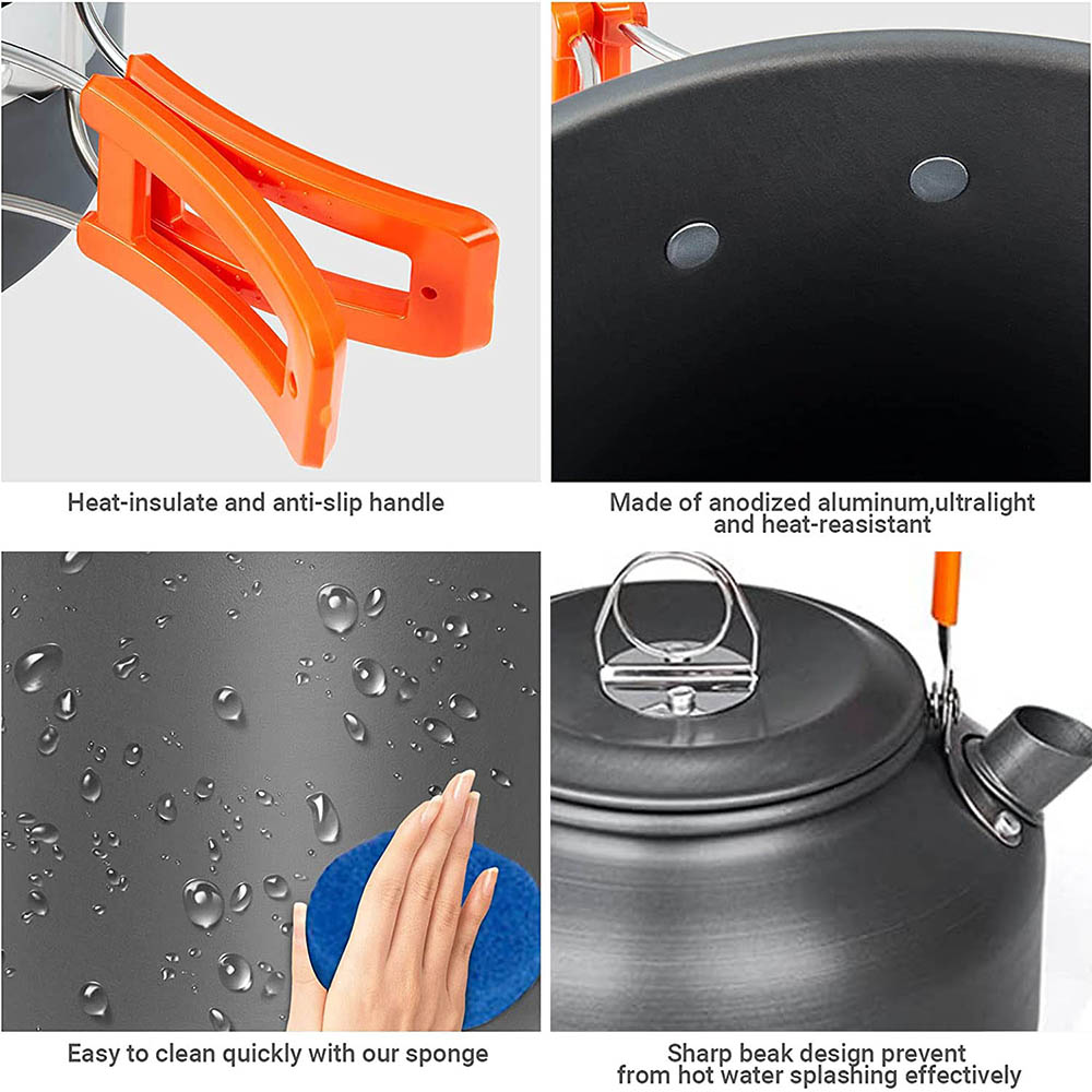 1pcs/1set Camping Cookware Kit - Camping Cooking Unit 评论和价格