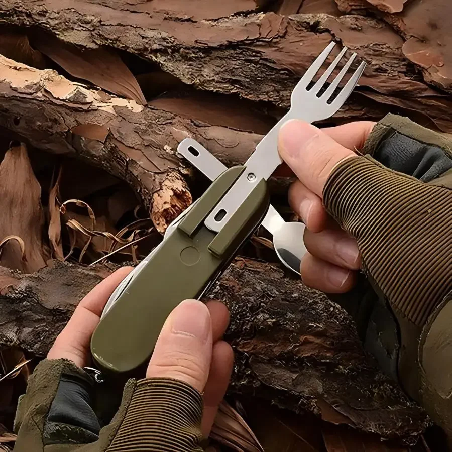 Camping Gear 5-in-1 Stainless  - Camping Cooking Set Stainless Steel 评论和价格