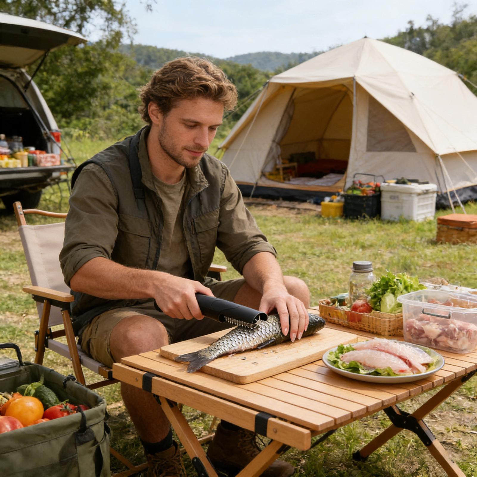 Fish Scaler Cordless Handheld  - Camping Cooking Meals 评论和价格