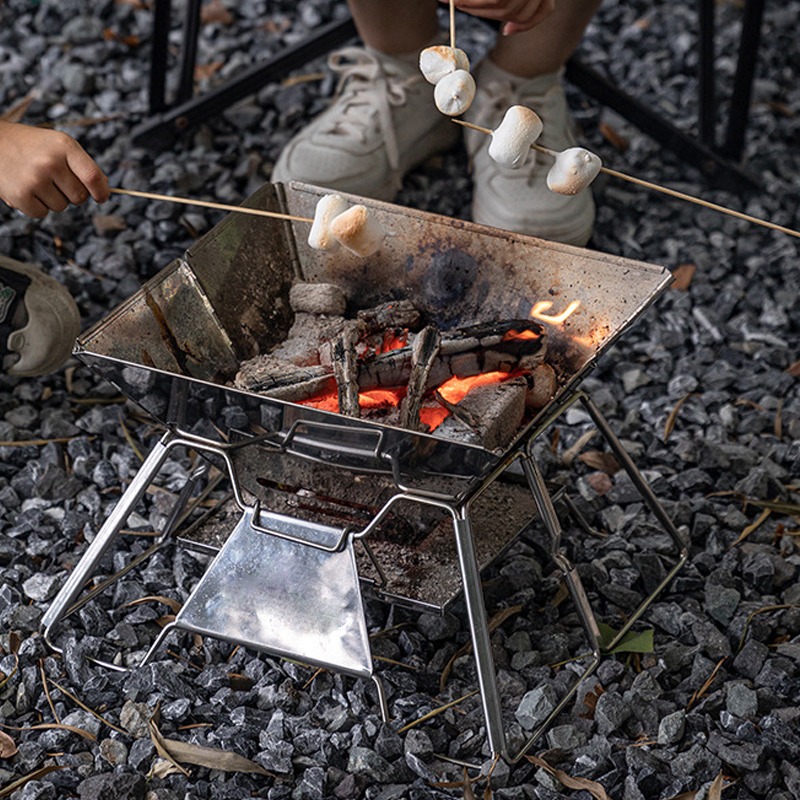 Portable Campfire Fire Pit BBQ - Camping Cooking Fire Pit 评论和价格