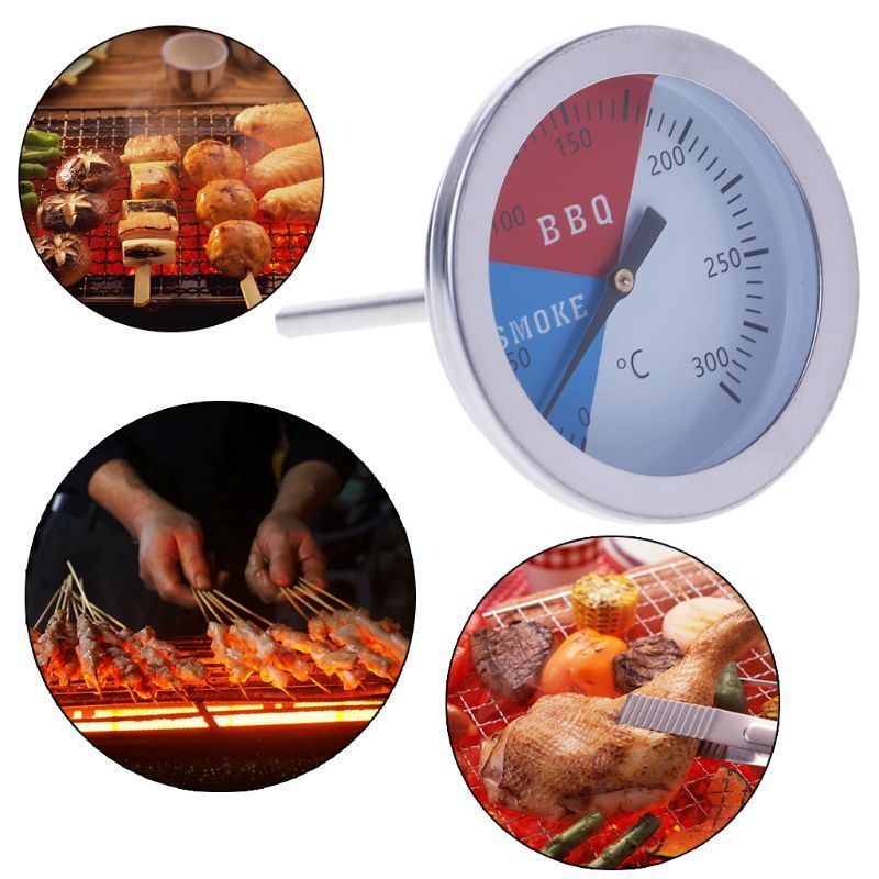 Stainless Steel BBQ Grill Ther - Meat Thermometer Camp 评论和价格