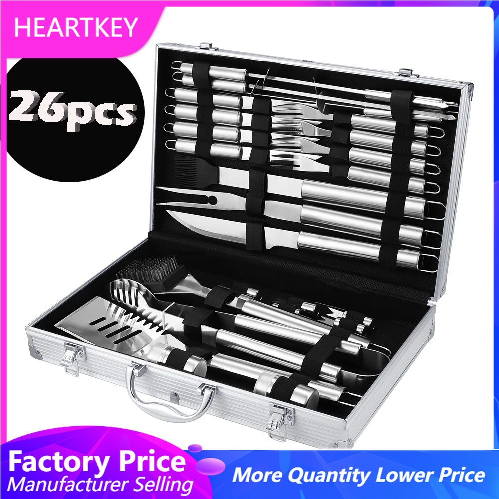 BBQ Tools Set Barbecue Grillin - Camping Cooking Bundle 评论和价格