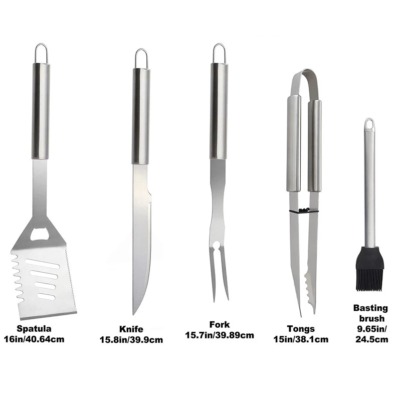 BBQ Tools Set Barbecue Grillin - Camping Cooking Bundle 评论和价格