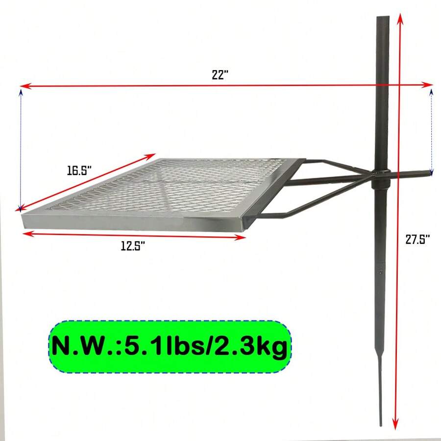 360 ° Adjustable Rotating Camp - Camping Cooking Fire Pit 评论和价格