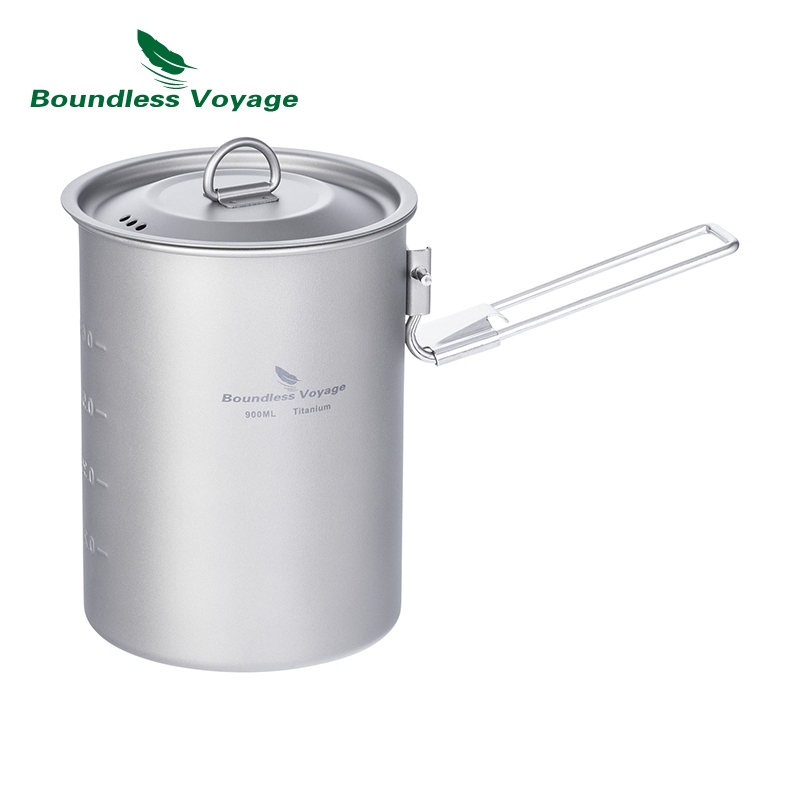 Boundless Voyage 900ml Titaniu - Camping Cooking Pot Stainless Steel 评论和价格