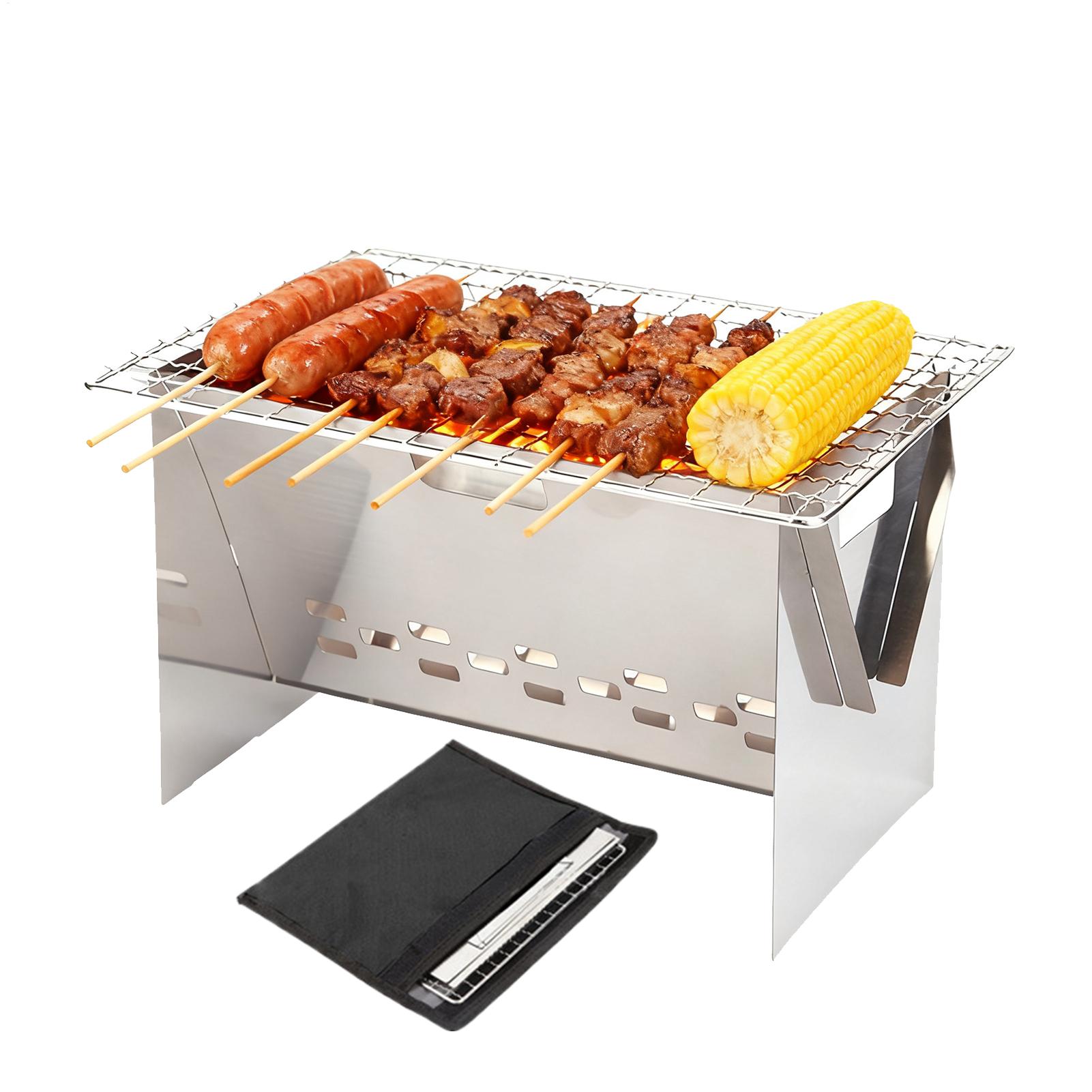Stainless steel Charcoal Grill - Camping Cooking Fire Pit 评论和价格