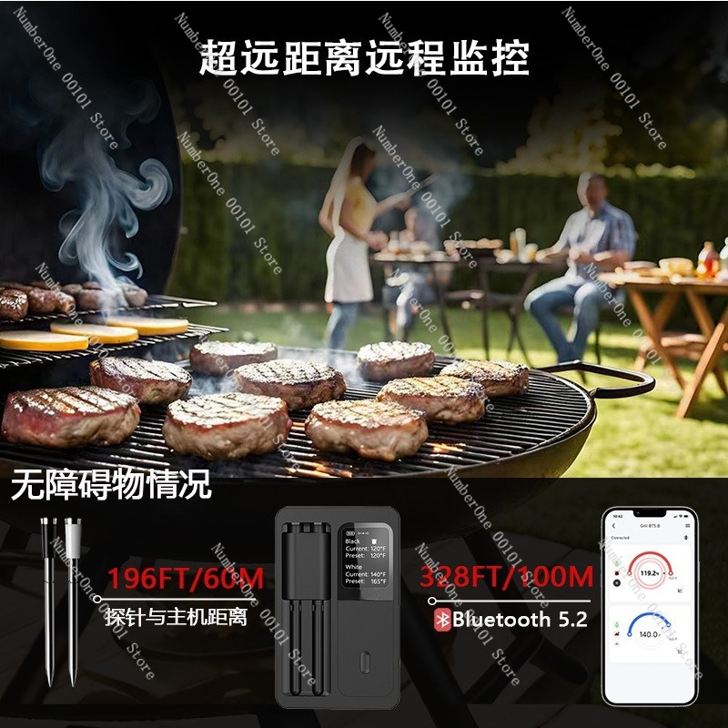 Wireless Bluetooth Meat Thermo - Meat Thermometer Camp 评论和价格