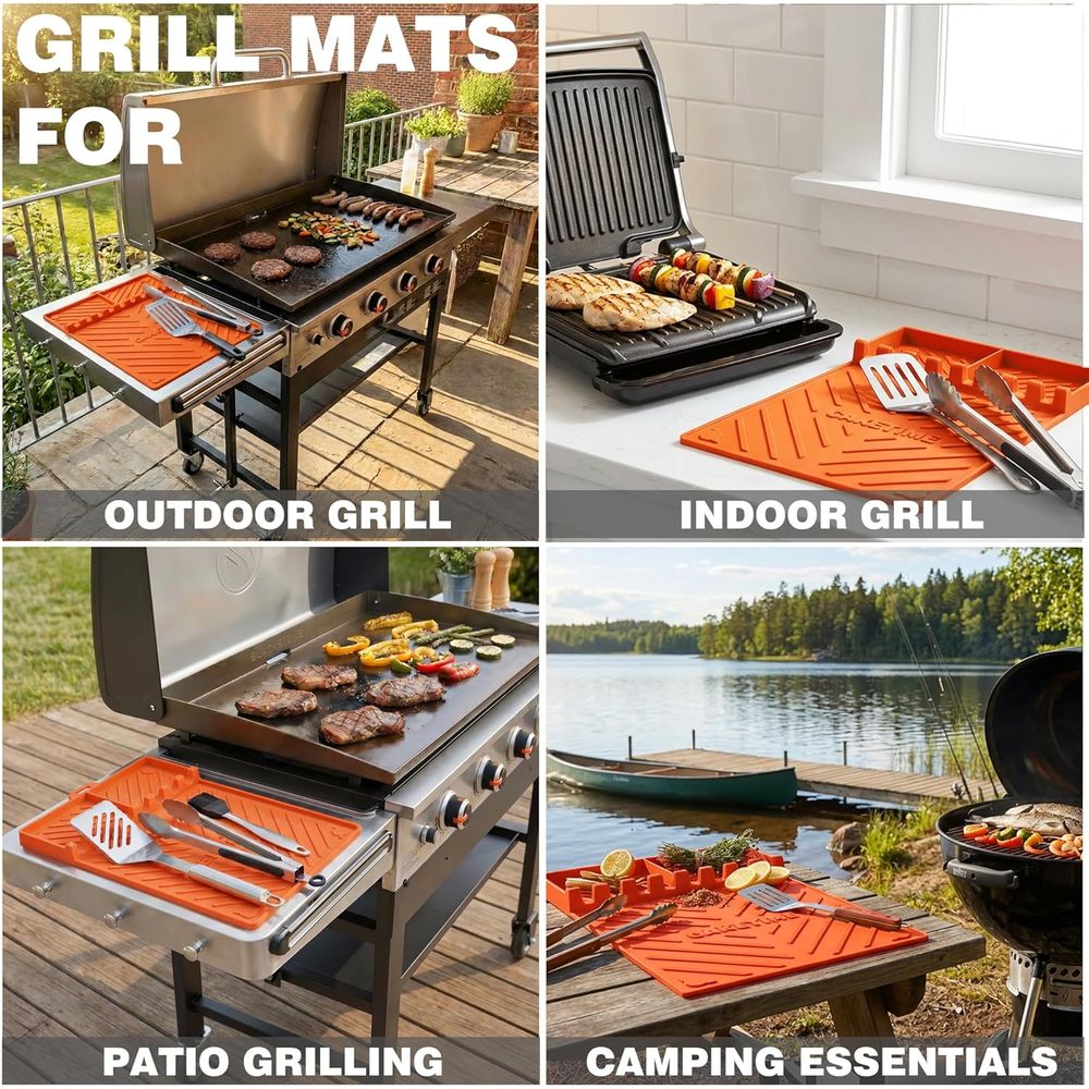 Silicone Grill Mats or Griddle - Cooking Outdoor Camping 评论和价格