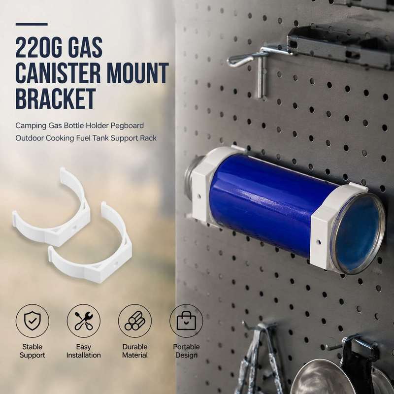 220g Gas Canister Mount Bracke - Camping Cooking Gas Canister 评论和价格