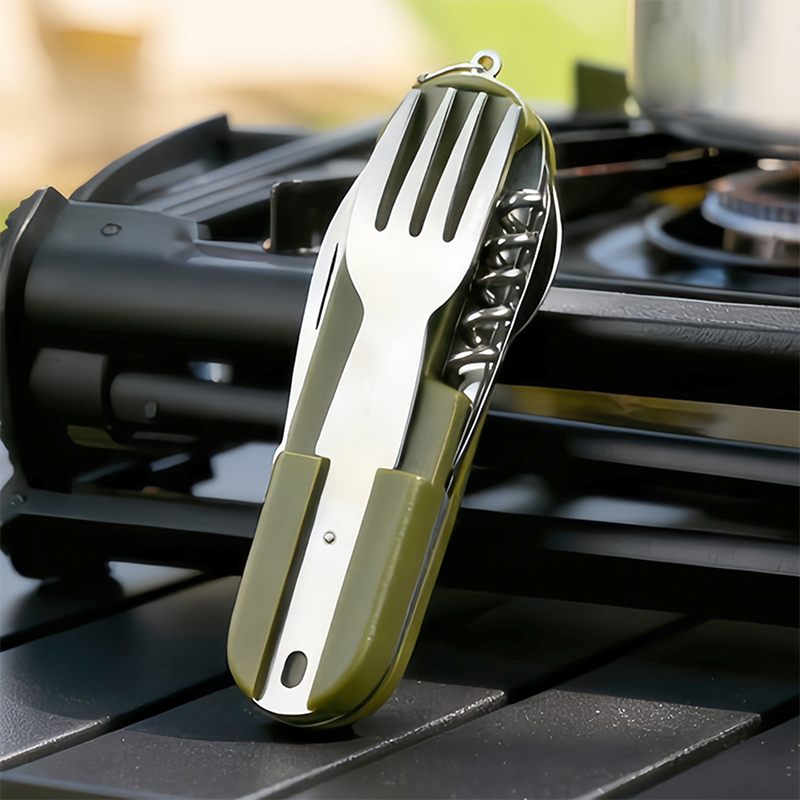 New Stainless Steel 7In1 Campi - Camping Cooking Set Stainless Steel 评论和价格
