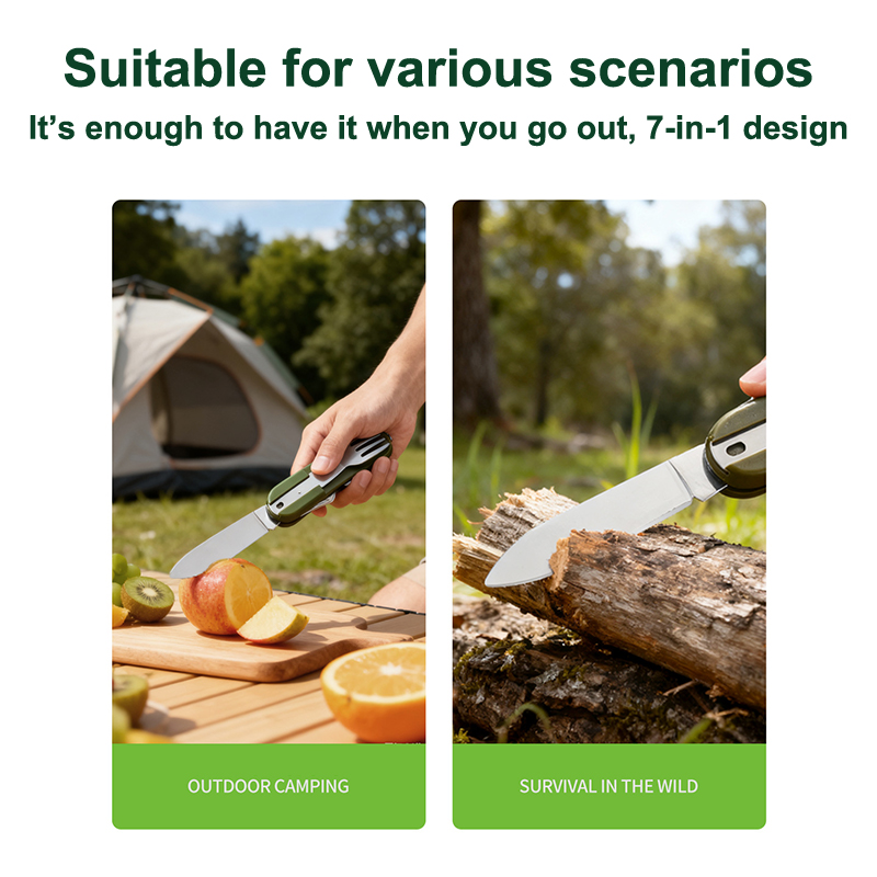 New Stainless Steel 7In1 Campi - Camping Cooking Set Stainless Steel 评论和价格