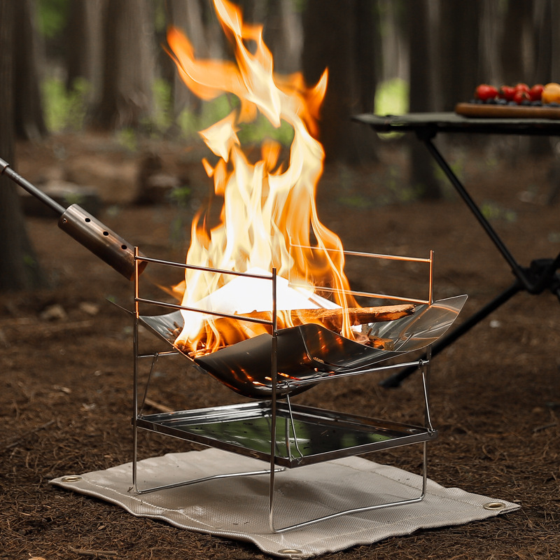 Wood Burning Camping Stove Por - Camping Cooking Fire Pit 评论和价格