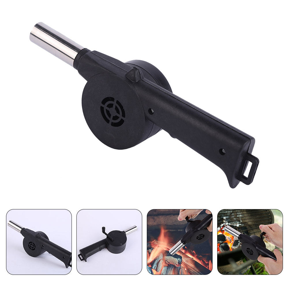 Manual Blower Black Hand Crank - Camping Cooking Fire Pit 评论和价格