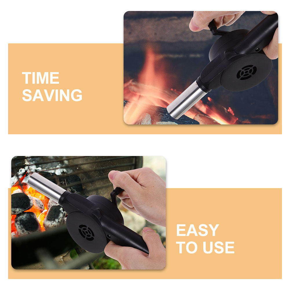 Manual Blower Black Hand Crank - Camping Cooking Fire Pit 评论和价格